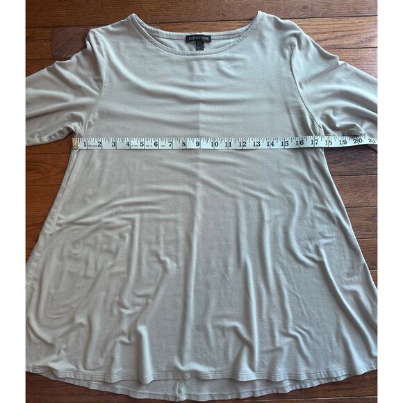 Eileen Fisher Long Sleeve Blue/Grey Top Tunic Size Small - Picture 4 of 11